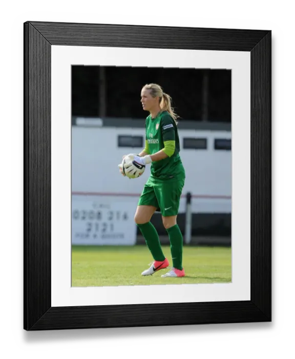 Framed Print : Emma Byrne in Action: Arsenal vs. Lincoln Ladies, FA WSL 2012-13
