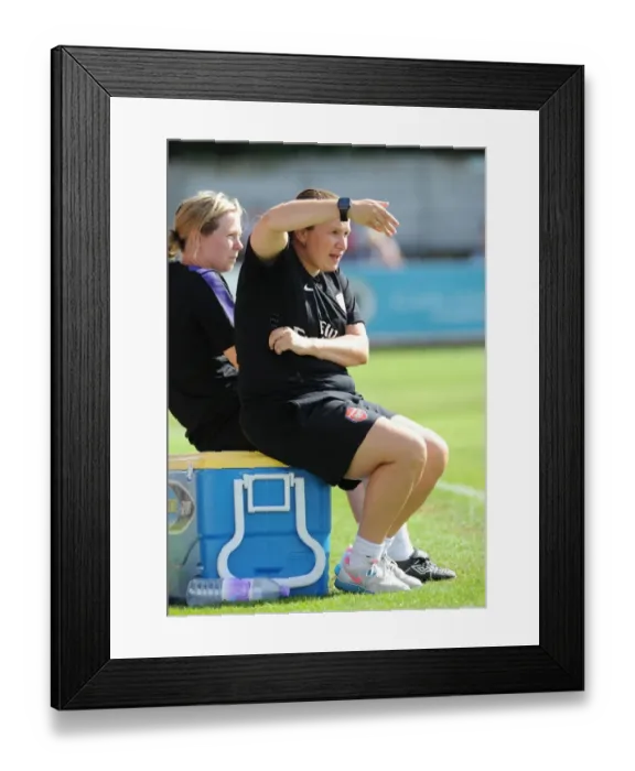 Framed Print : Arsenal's Laura Harvey Leads Ladies Team Against Lincoln in FA WSL Match Framed Print : Arsenal's Laura Harvey Leads Ladies Team Against Lincoln in FA WSL Match