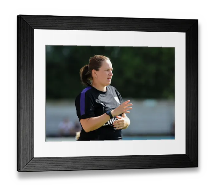 Framed Print : Laura Harvey Leads Arsenal in FA WSL Match Against Lincoln