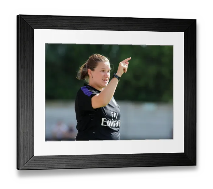 Framed Print : Laura Harvey Leads Arsenal in FA WSL Match vs. Lincoln