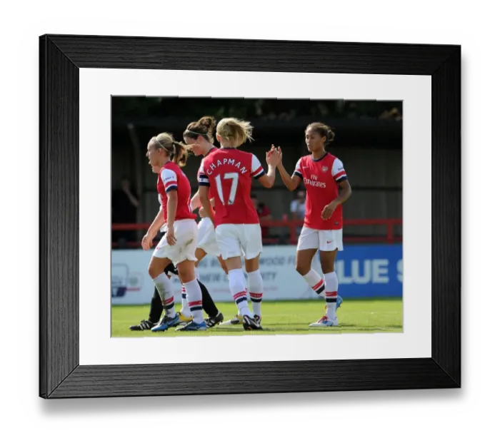 Framed Print : Arsenal Ladies Yankey and Chapman: Celebrating Goals in FA WSL Action Framed Print : Arsenal Ladies Yankey and Chapman: Celebrating Goals in FA WSL Action