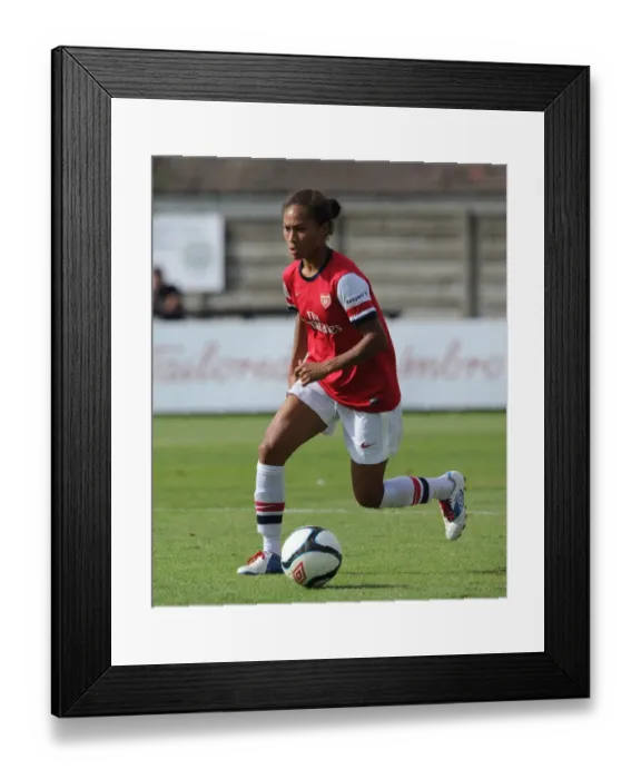 Framed Print : Arsenal's Rachel Yankey in Action against Lincoln Ladies in FA WSL Match