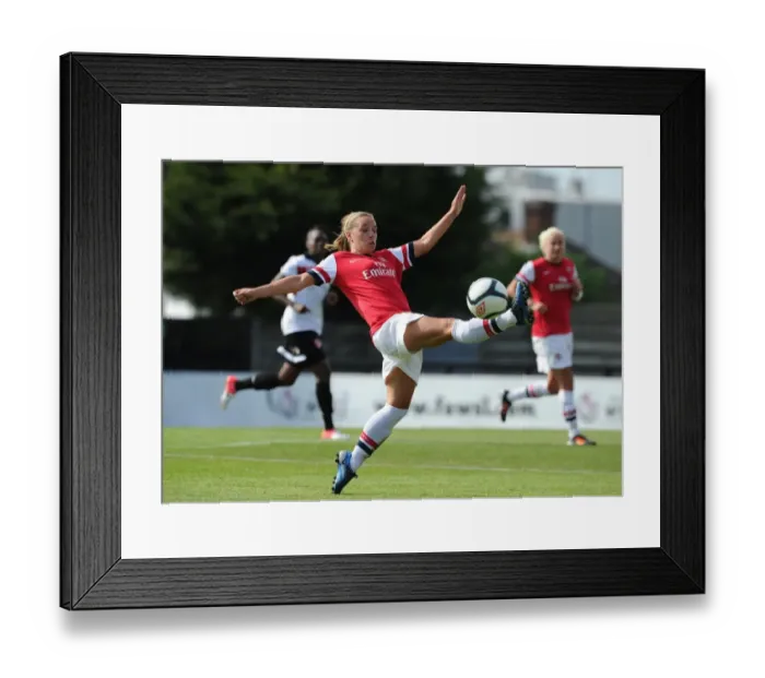 Framed Print : Jordan Nobbs in Action: Arsenal Ladies vs. Lincoln Ladies, FA WSL (2012)
