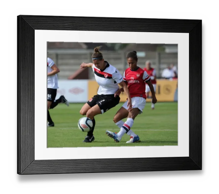 Framed Print : Arsenal vs. Lincoln Ladies: A Battle on the Football Field - Yankey vs. Alleway