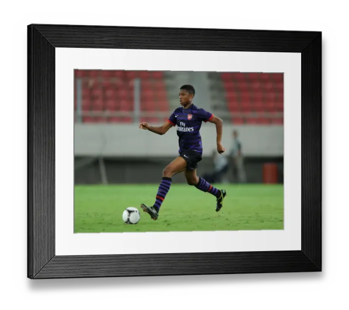 Framed Print : Chuba Akpom in Action: Arsenal vs. Olympiacos, NextGen Series, Piraeus, Greece (September 2012)