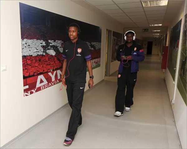 Chuba Akpom and Kyle Ebecilio (Arsenal). Olympiacos U19 2: 0 Arsenal U19