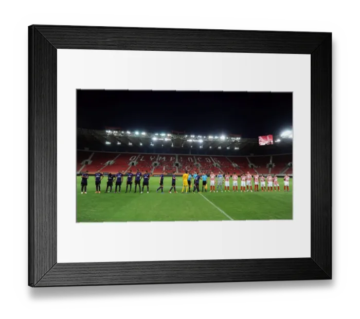 Framed Print : Arsenal and Olympiacos Line-Up Before NextGen Series Match, Piraeus, Greece - September 2012 Framed Print : Arsenal and Olympiacos Line-Up Before NextGen Series Match, Piraeus, Greece - September 2012