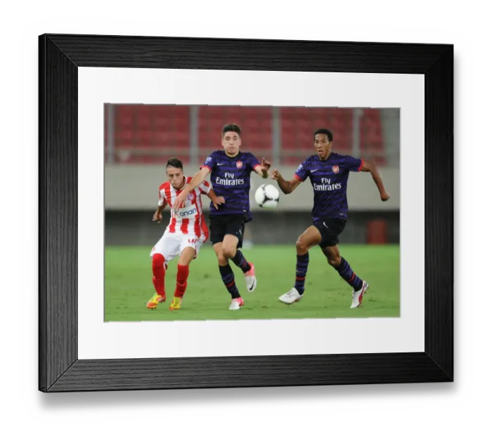Framed Print : Bellerin and Hayden Go Head-to-Head with Lyras in NextGen Series Clash