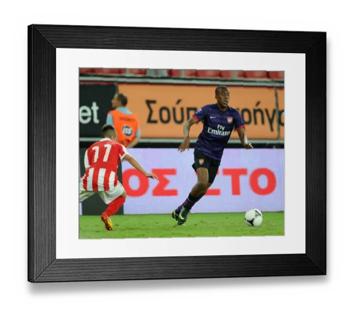 Framed Print : Alex Iwobi (Arsenal) Georgios Lyras (Olympiacos). Olympiacos U19 2: 0 Arsenal U19 Framed Print : Alex Iwobi (Arsenal) Georgios Lyras (Olympiacos). Olympiacos U19 2: 0 Arsenal U19