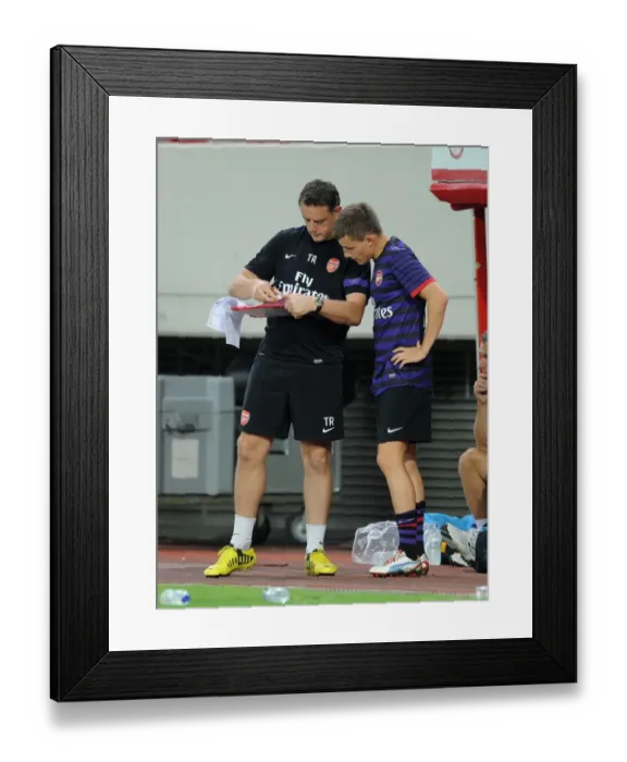 Framed Print : Thomas Eisfeld and Tony Roberts (Arsenal). Olympiacos U19 2: 0 Arsenal U19 Framed Print : Thomas Eisfeld and Tony Roberts (Arsenal). Olympiacos U19 2: 0 Arsenal U19