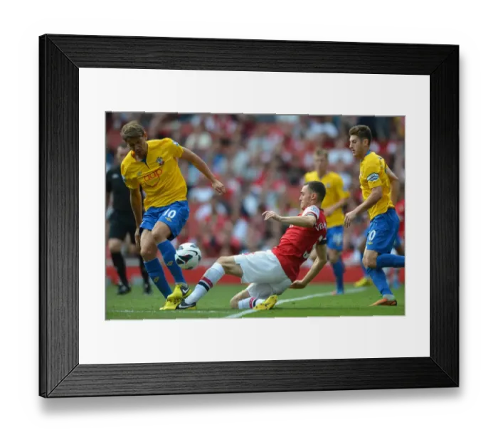 Framed Print : Arsenal's Dominant Victory: Thomas Vermaelen Scores in Arsenal 6:1 Southampton (Premier League 2012 / 13) Framed Print : Arsenal's Dominant Victory: Thomas Vermaelen Scores in Arsenal 6:1 Southampton (Premier League 2012 / 13)