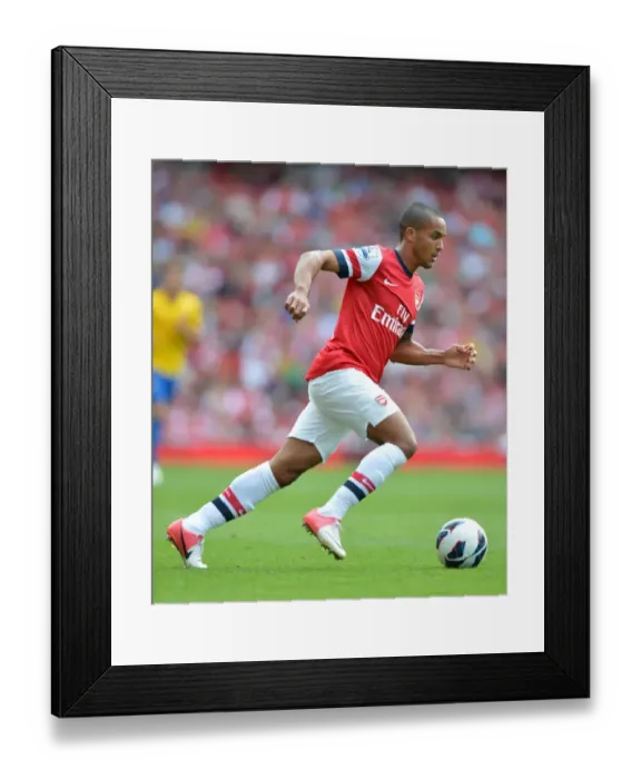 Framed Print : Arsenal's Dominant Victory: Theo Walcott Scores in 6-1 Rout Against Southampton (Premier League, 2012-13) Framed Print : Arsenal's Dominant Victory: Theo Walcott Scores in 6-1 Rout Against Southampton (Premier League, 2012-13)