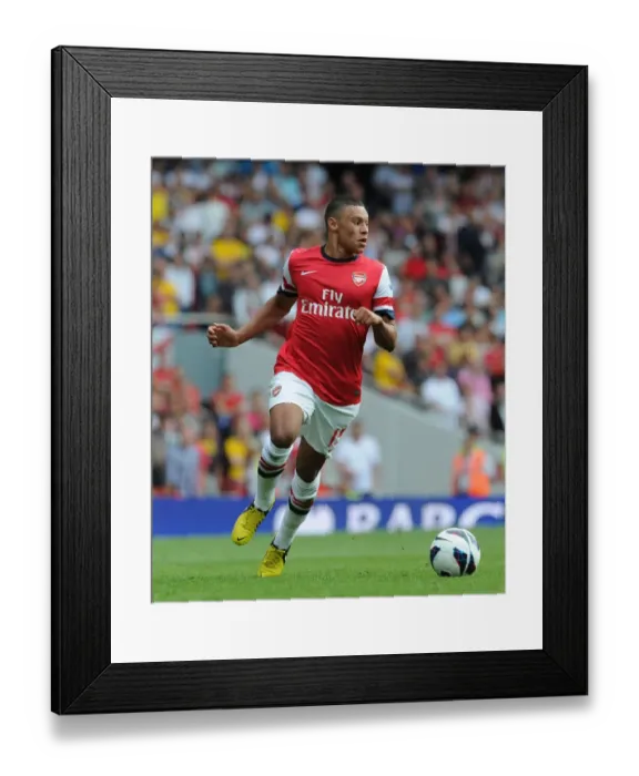Framed Print : Arsenal's Oxlade-Chamberlain Shines in 6-1 Rout of Southampton (Premier League, 2012-13)