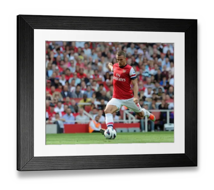 Framed Print : Arsenal's Dominant 6-1 Victory: Lukas Podolski's Stunning Free Kick (Premier League, 2012-13) Framed Print : Arsenal's Dominant 6-1 Victory: Lukas Podolski's Stunning Free Kick (Premier League, 2012-13)