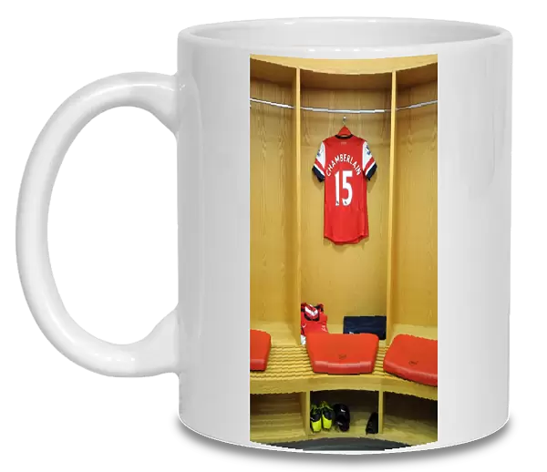 Alex Oxlade-Chamberlain kit in the Changingrooms. Arsenal 6: 1 Southampton