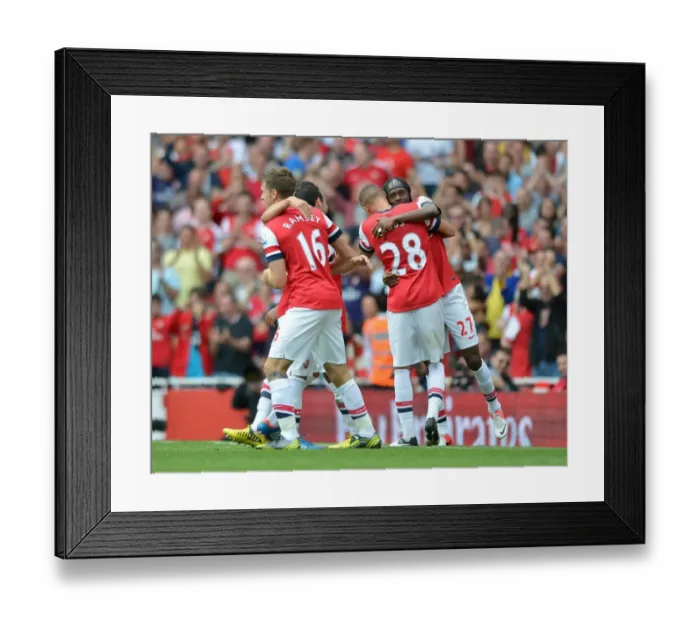 Framed Print : Gervinho's Double: Arsenal Crushes Southampton 6-1 in Premier League