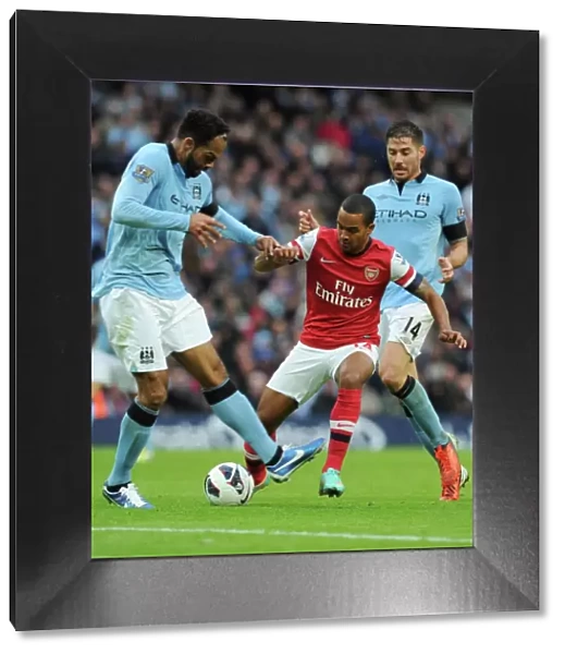 Theo Walcott vs. Javi Garcia and Joleon Lescott: Manchester City vs. Arsenal, Premier League Showdown (2012-13)