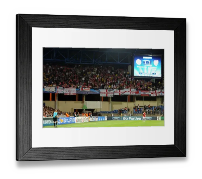 Framed Print : Arsenal Fans in Montpellier: UEFA Champions League Match against Montpellier Herault SC (2012) Framed Print : Arsenal Fans in Montpellier: UEFA Champions League Match against Montpellier Herault SC (2012)
