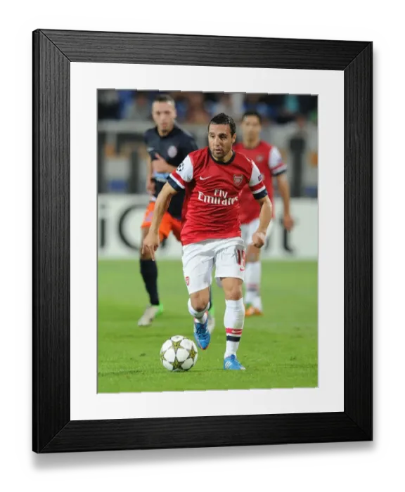 Framed Print : Santi Cazorla: Montpellier vs. Arsenal, UEFA Champions League 2012-13 Framed Print : Santi Cazorla: Montpellier vs. Arsenal, UEFA Champions League 2012-13