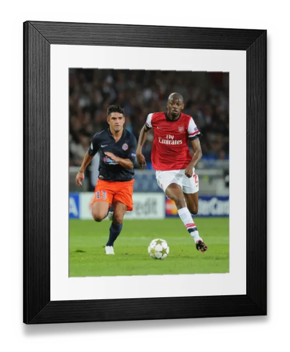 Framed Print : Abou Diaby vs. Marco Estrada: Battle in the UEFA Champions League between Montpellier and Arsenal (September 2012) Framed Print : Abou Diaby vs. Marco Estrada: Battle in the UEFA Champions League between Montpellier and Arsenal (September 2012)