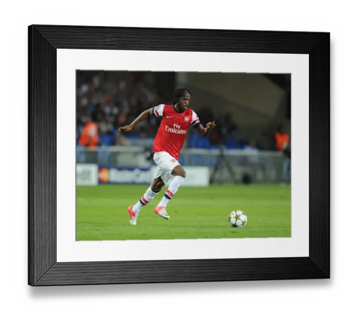 Framed Print : Gervinho in Action: Arsenal vs. Montpellier, UEFA Champions League 2012-13 Framed Print : Gervinho in Action: Arsenal vs. Montpellier, UEFA Champions League 2012-13
