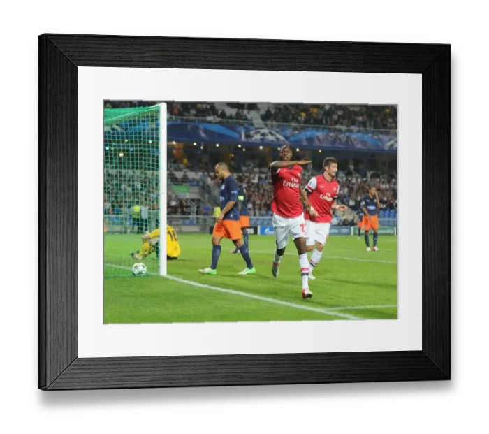 Framed Print : Gervinho Scores Arsenal's Second Goal in UEFA Champions League Against Montpellier (September 2012) Framed Print : Gervinho Scores Arsenal's Second Goal in UEFA Champions League Against Montpellier (September 2012)