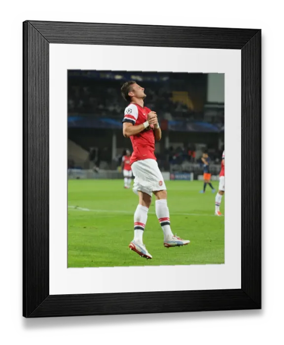 Framed Print : Olivier Giroud's Frustration: Montpellier v Arsenal, UEFA Champions League, 2012 Framed Print : Olivier Giroud's Frustration: Montpellier v Arsenal, UEFA Champions League, 2012