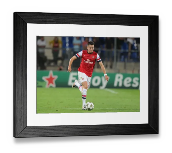 Framed Print : Carl Jenkinson in Action: Montpellier vs. Arsenal, UEFA Champions League 2012-13 Framed Print : Carl Jenkinson in Action: Montpellier vs. Arsenal, UEFA Champions League 2012-13