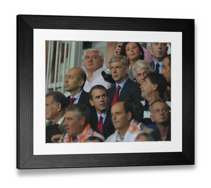 Framed Print : Arsene Wenger and Ivan Gazidis: United at Montpellier during the 2012-13 UEFA Champions League
