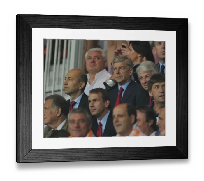 Framed Print : Arsene Wenger and Ivan Gazidis: Montpellier v Arsenal, 2012-13 UEFA Champions League