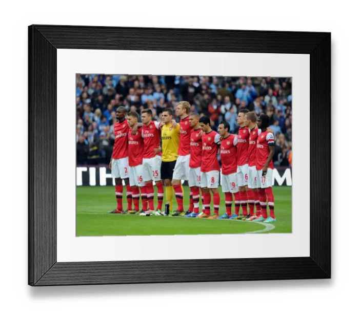Framed Print : United in Mourning: A Minute's Silence for Manchester's Fallen Heroes - Arsenal vs. Manchester City (September 23, 2012) Framed Print : United in Mourning: A Minute's Silence for Manchester's Fallen Heroes - Arsenal vs. Manchester City (September 23, 2012)