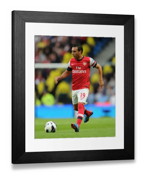 Framed Print : Santi Cazorla: Stalemate at Etihad - Manchester City vs Arsenal, Premier League 2012 / 13