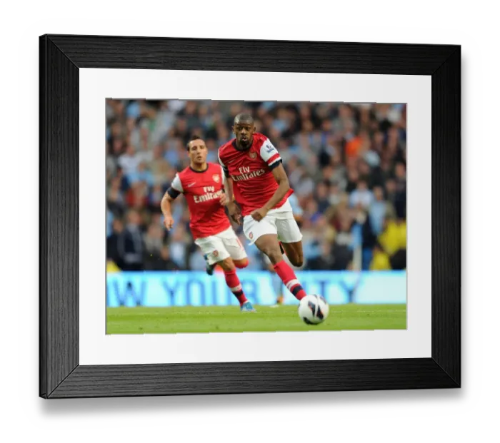 Framed Print : Abou Diaby at Etihad Stadium: Manchester City vs Arsenal - 1:1 Premier League Draw (2012-13) Framed Print : Abou Diaby at Etihad Stadium: Manchester City vs Arsenal - 1:1 Premier League Draw (2012-13)