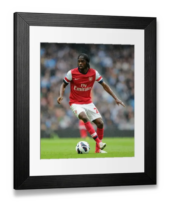 Framed Print : Gervinho's Battle: Manchester City vs Arsenal - Premier League 2012 / 13 (1-1)