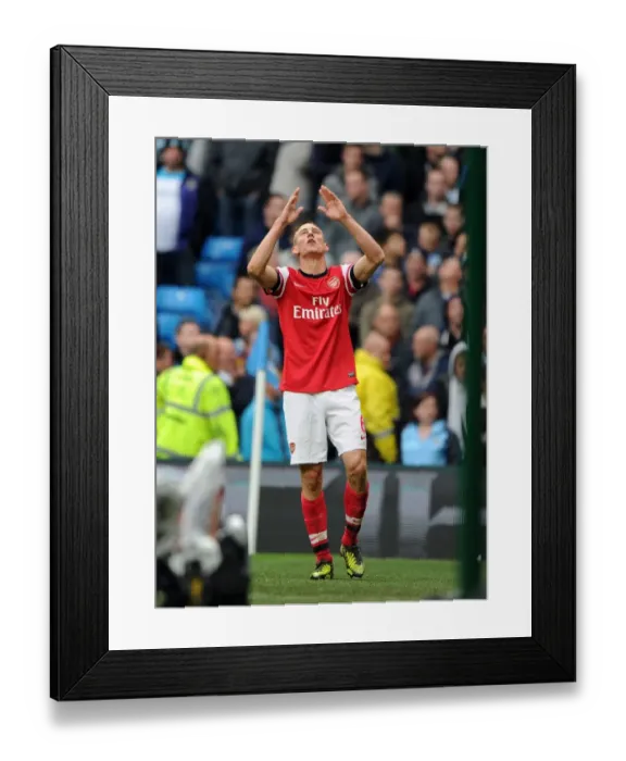 Framed Print : Koscielny's Stunner: Manchester City 1-1 Arsenal in Premier League Thriller