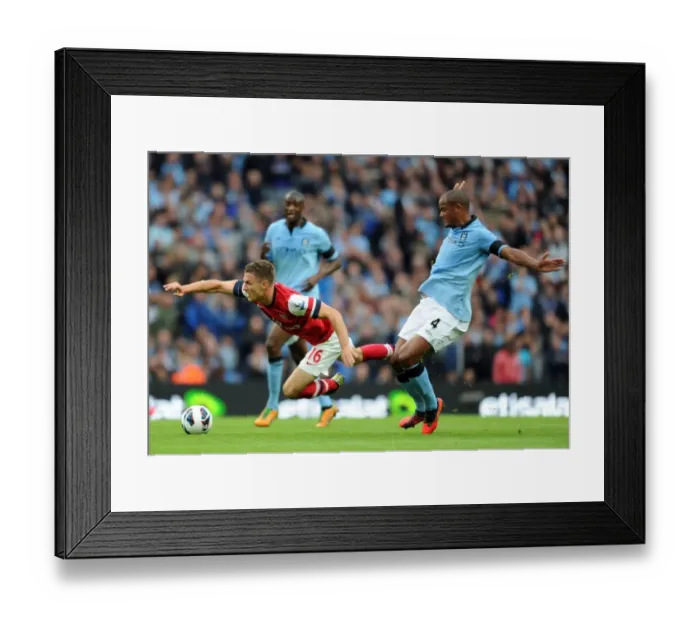 Framed Print : Ramy and Kompany: The Battle of Etihad - Manchester City vs. Arsenal, 1-1 Draw, Premier League, 2012-13 Framed Print : Ramy and Kompany: The Battle of Etihad - Manchester City vs. Arsenal, 1-1 Draw, Premier League, 2012-13