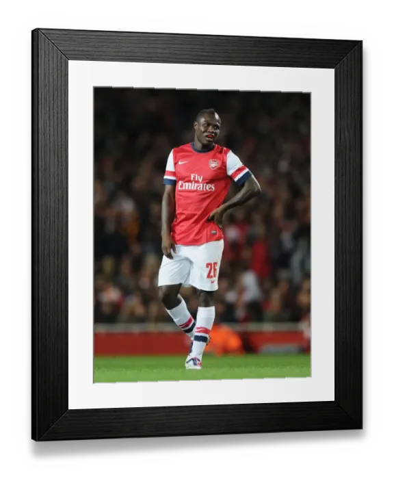 Framed Print : Emmanuel Frimpong in Action for Arsenal against Coventry City - Capital One Cup 2012-13