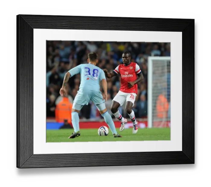 Framed Print : Emmanuel Frimpong (Arsenal) James Bailey (Coventry). Arsenal 6: 1 Coventry City