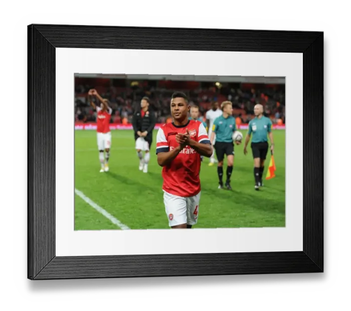 Framed Print : Serge Gnabry in Action: Arsenal vs Coventry City, Capital One Cup 2012-13
