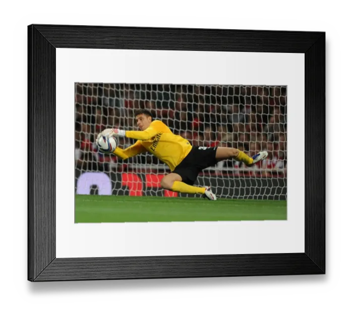 Framed Print : Arsenal's Damien Martinez in Action against Coventry City (2012-13 Capital One Cup)