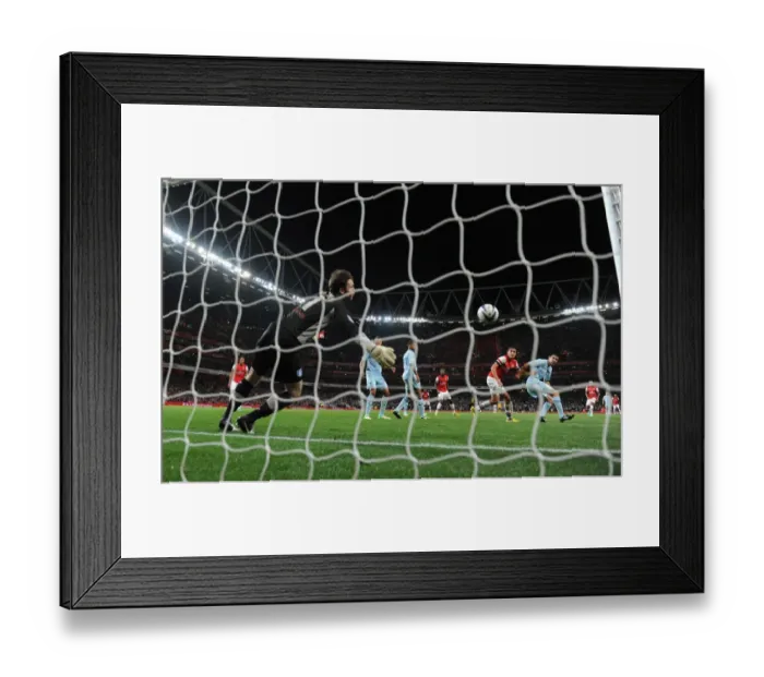 Framed Print : Ignasi Miquel's Fifth Goal: Arsenal's Capital One Cup Triumph over Coventry City
