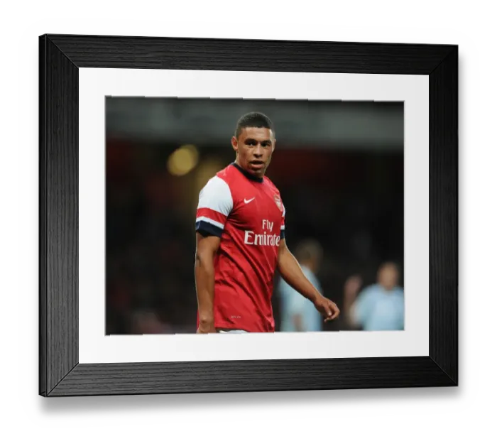 Framed Print : Arsenal's Oxlade-Chamberlain Shines in Capital One Cup Clash Against Coventry City