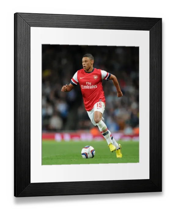 Framed Print : Alex Oxlade-Chamberlain in Action for Arsenal vs Coventry City, Capital One Cup 2012-13