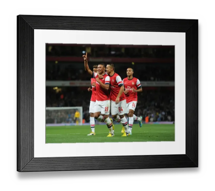 Framed Print : Alex Oxlade-Chamberlain Scores the Second Goal as Arsenal Triumphs over Coventry City in Capital One Cup Framed Print : Alex Oxlade-Chamberlain Scores the Second Goal as Arsenal Triumphs over Coventry City in Capital One Cup