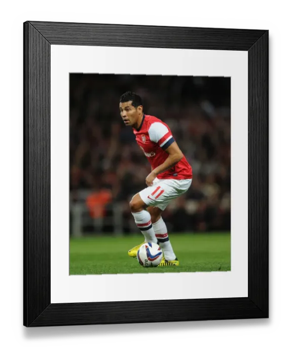 Framed Print : Andre Santos in Action: Arsenal vs Coventry City, Capital One Cup 2012-13