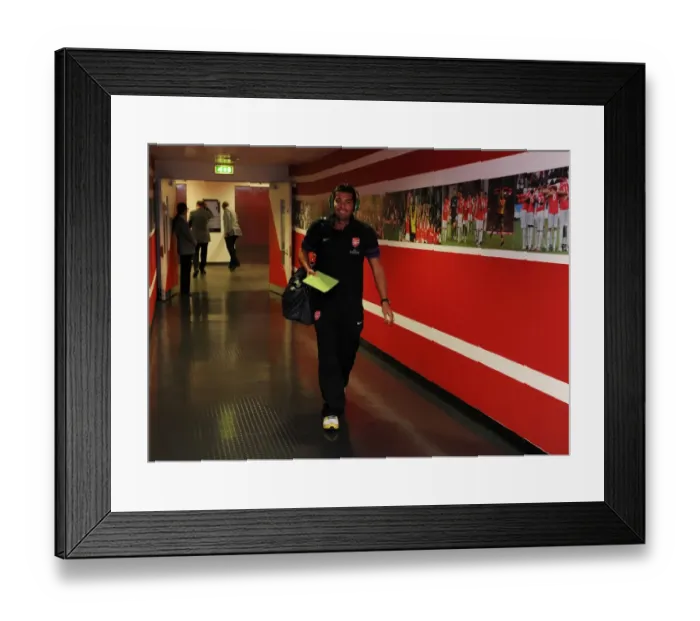 Framed Print : Arsenal vs Coventry City: Andre Santos at Emirates Stadium - Capital One Cup 2012-13