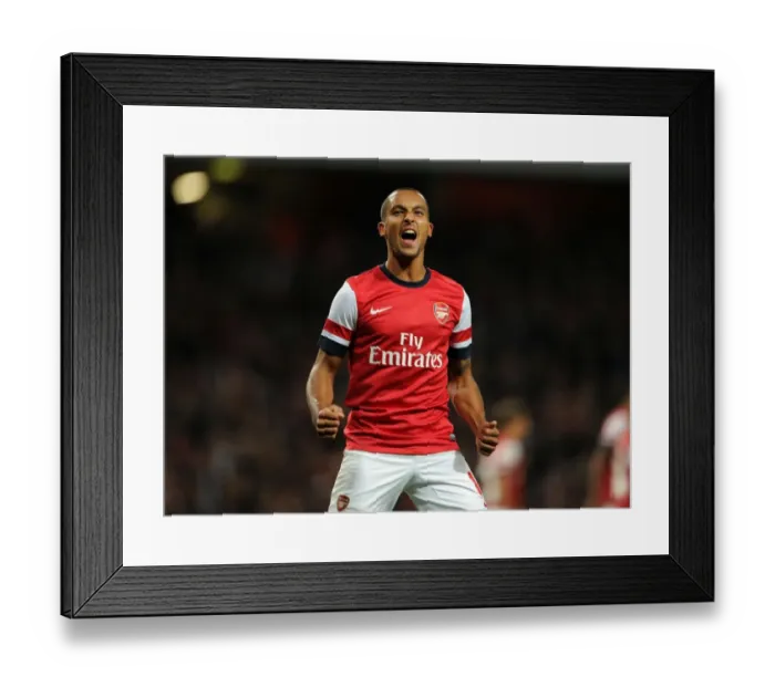 Framed Print : Theo Walcott's First Arsenal Goal: Arsenal v Coventry City, Capital One Cup 2012-13