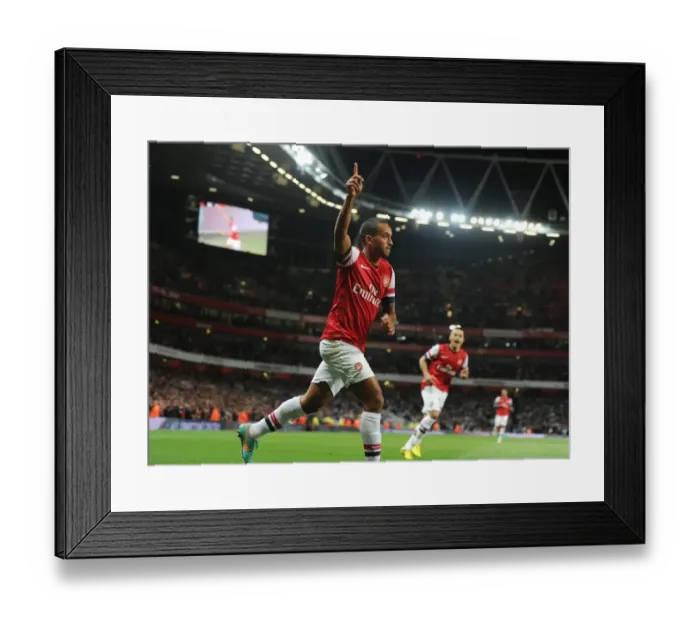 Framed Print : Arsenal's Theo Walcott Scores Brace: Cruise Past Coventry in Capital One Cup Framed Print : Arsenal's Theo Walcott Scores Brace: Cruise Past Coventry in Capital One Cup