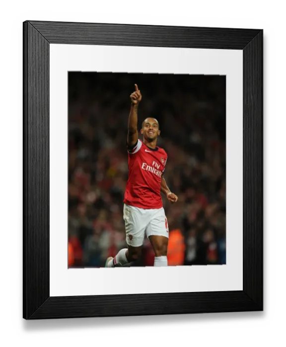Framed Print : Theo Walcott's Historic Debut Goal: Arsenal vs. Coventry City, Capital One Cup 2012-13