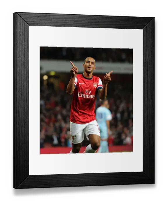 Framed Print : Theo Walcott's Brace: Arsenal's Victory Over Coventry City in Capital One Cup Framed Print : Theo Walcott's Brace: Arsenal's Victory Over Coventry City in Capital One Cup